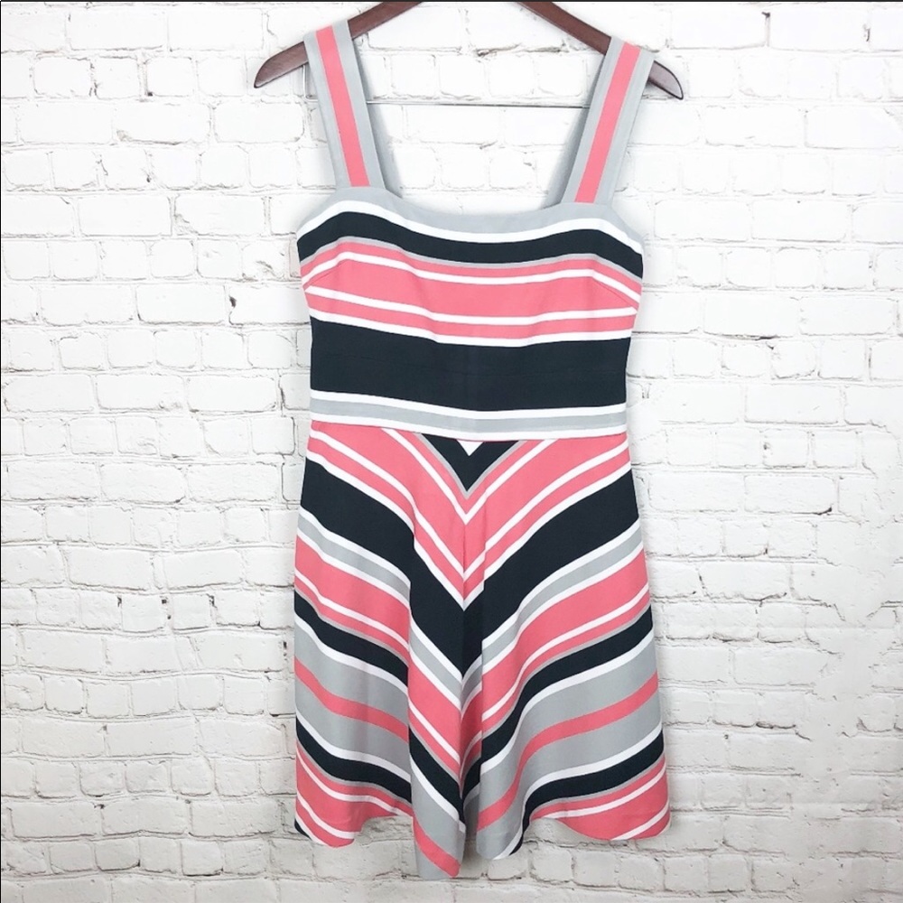 Banana Republic | Milly Striped Fit & Flare Dress | Size 6